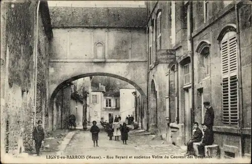 Ak Ligny en Barrois Meuse, Ancienne voute du Couvent de Ursulines, Rue Bayard, Charpentier G. Alips