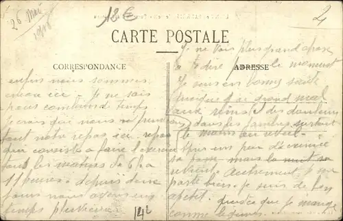 Ak Ligny en Barrois Meuse, Porte de Neufchateau, Restaurant