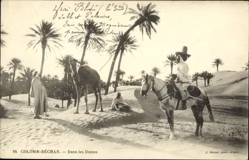 Ak Colomb Bechar Algerier, In den Dünen
