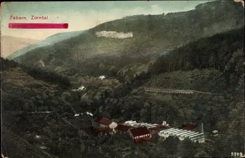 Ak Saverne Zabern Elsass Bas Rhin, Zorntal