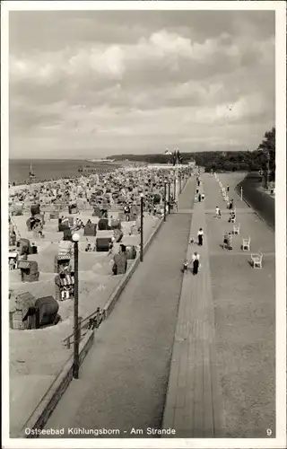 Ak Ostseebad Kühlungsborn, Strand, Promenade