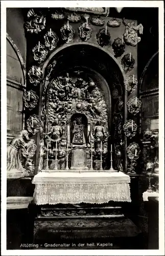 Ak Altötting in Oberbayern, Gnadenaltar in der heiligen Kapelle