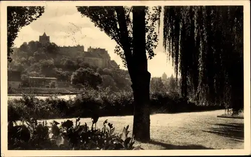 Ak Bernburg an der Saale, Teilansicht