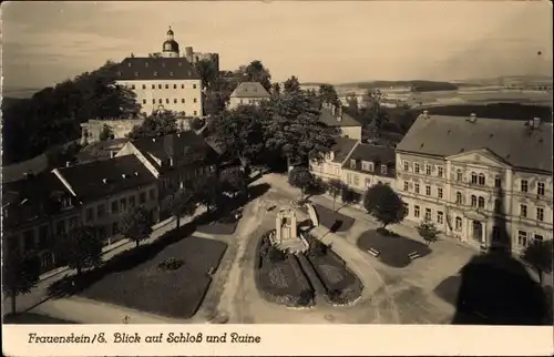 Ak Frauenstein Erzgebirge, Schloss und Ruine