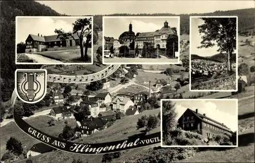 Ak Klingenthal im Vogtland Sachsen, Teilansichten, Panorama, Noten