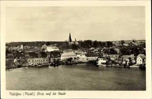 Ak Malchow in Mecklenburg, Blick auf die Stadt, Kirche