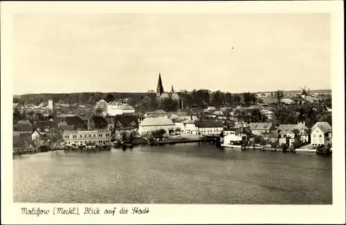 Ak Malchow in Mecklenburg, Blick auf die Stadt, Kirche