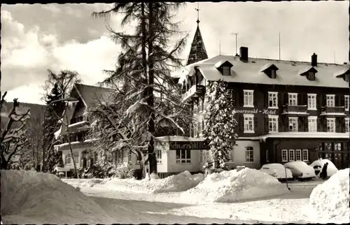 Ak Titisee Neustadt im Breisgau Hochschwarzwald, Schwarzwald Hotel, Winteransicht