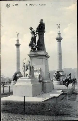 Ak Lüttich Lüttich Wallonien, Denkmal Gramme