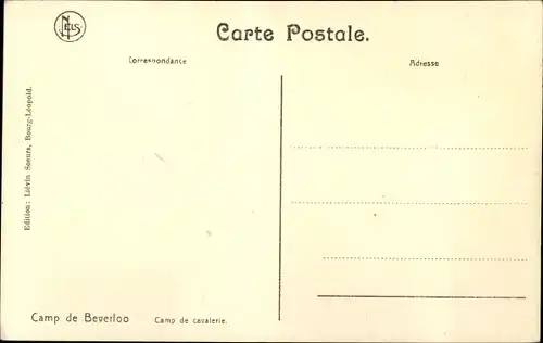 Ak Beverloo Beverlo Beringen Flandern Limburg, Kavallerielager