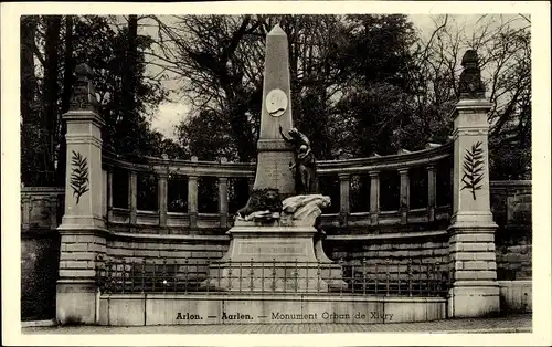 Ak Arlon Aarlen Wallonien Luxemburg, Denkmal Orban de Xivry