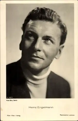 Ak Schauspieler Heinz Engelmann, Portrait