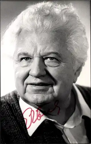 Foto Schauspieler Erich Aberle, Portrait, Autogramm