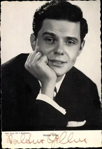 Ak Schauspieler Walter Giller, Portrait, Autogramm