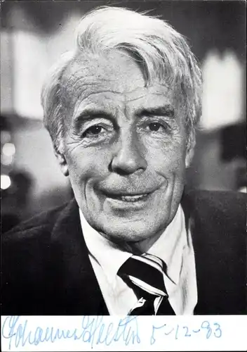 Ak Schauspieler Johannes Heesters, Portrait, Autogramm