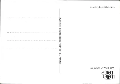 Ak Moderator Wolfgang Lippert, Portrait, Autogramm