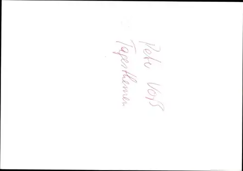 Ak Journalist Peter Voß, Portrait, Autogramm