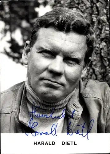 Ak Schauspieler Harald Dietl, Portrait, Autogramm