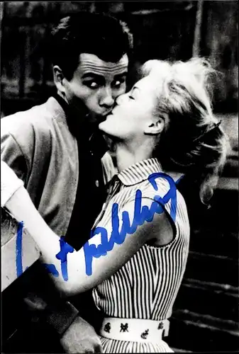 Foto Schauspieler Horst Buchholz und Romy Schneider im Film Monpti