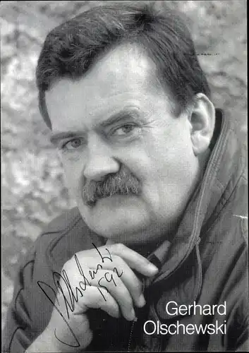 Ak Schauspieler Gerhard Olschewski, Portrait, Autogramm