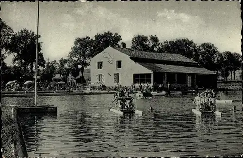 Ak Bourbonne les Bains Haute Marne, Lac de la Mezelle