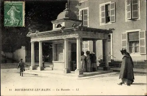 Ak Bourbonne les Bains Haute Marne, La Buvette
