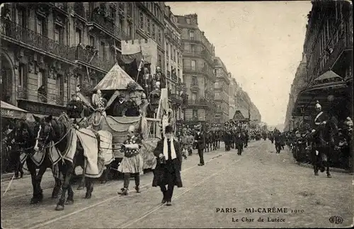 Ak Paris, Mi-Careme, Le Char de Lutece