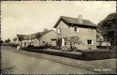 Ak Exloo Drenthe Niederlande, Badehaus