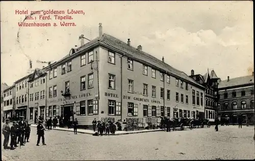 Ak Witzenhausen in Hessen, Hotel zum goldenen Löwen