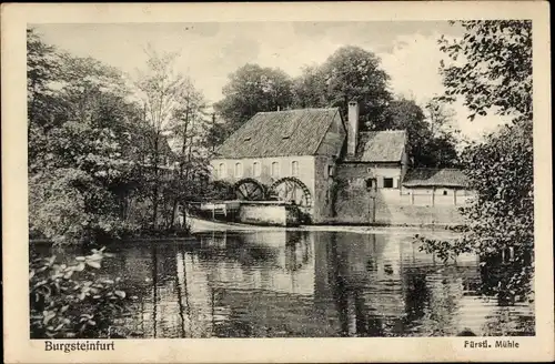 Ak Burgsteinfurt Steinfurt im Münsterland, Fürstl. Mühle