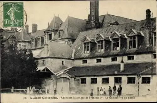 Ak Villers Cotterêts Aisne, Cheminee historique de Francois I.