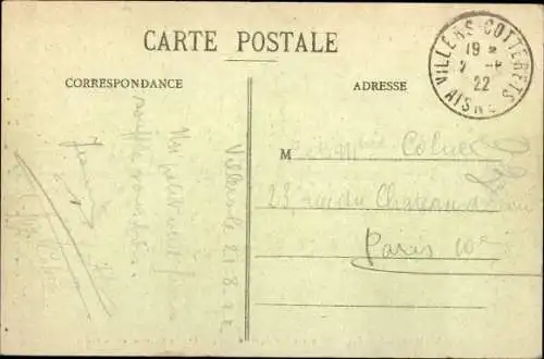 Ak Villers Cotterêts Aisne, Cheminee historique de Francois I.