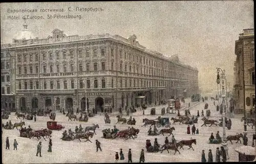 Ak Sankt Petersburg Russland, Hotel de l&#39;Europe