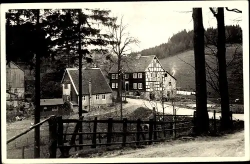Ak Radevormwald im Oberbergischen Kreis, Kaffeekanne, Fachwerkhaus