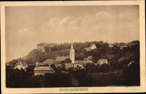 Ak Schillingsfürst in Mittelfranken, Gesamtansicht