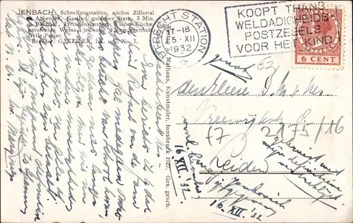 Ak Jenbach in Tirol, Panorama, Gasthof Stern