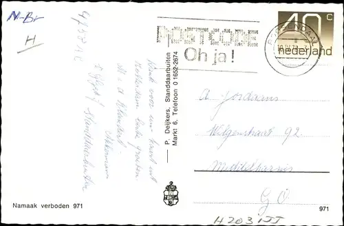 Ak Standdaarbuiten Nordbrabant, N. H. Kirche, Pastorat