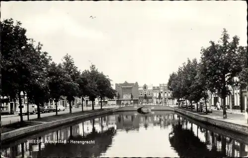 Ak Weesp Nordholland, Nieuwstad, Herengracht