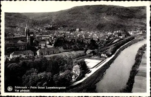 Ak Echternach Luxemburg, Kleine Luxemburger Schweiz, Gesamtansicht