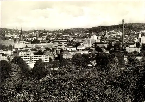 Ak Gera in Thüringen, Stadtpanorama