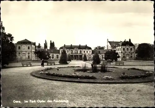 Ak Gera in Thüringen, Park Opfer des Faschismus