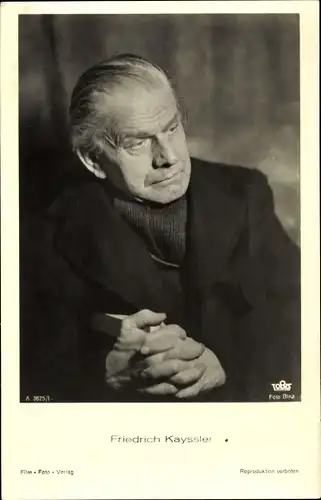 Ak Schauspieler Friedrich Kayssler, Portrait