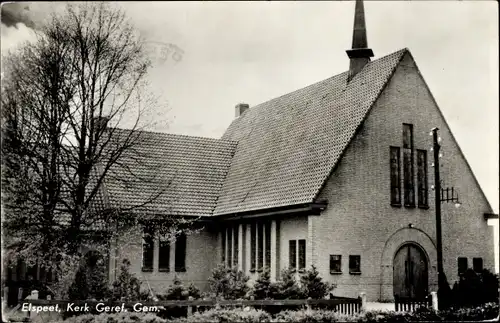 Ak Elspeet Gelderland, Kerk Geref. Gem.