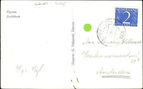 Ak Elspeet Gelderland, Jachthuis