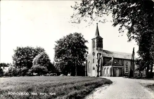 Ak Hoenderloo Gelderland, Ned. Herv. Kerk