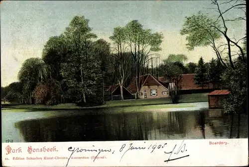 Ak Hoogkerk Groningen, Park Sonsbeek, Boerdery