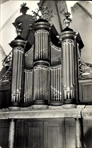 Ak Huizinge Loppersum Groningen Niederlande, Kerk, Orgel