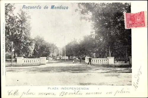 Ak Mendoza Argentinien, Plaza Independencia