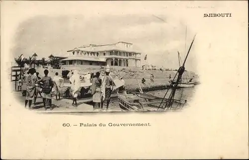 Ak Dschibuti, Palast der Regierung, Hafen