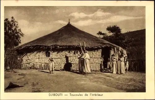 Ak Dschibuti, Dorf, Hütte, Einheimische